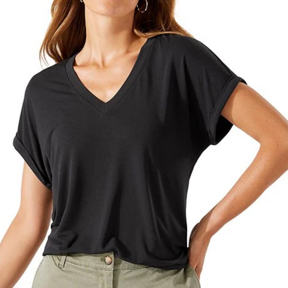 Tommy Bahama Kauai Soft Stretch Knit Jersey V-Neck Short Sleeve T-Shirt